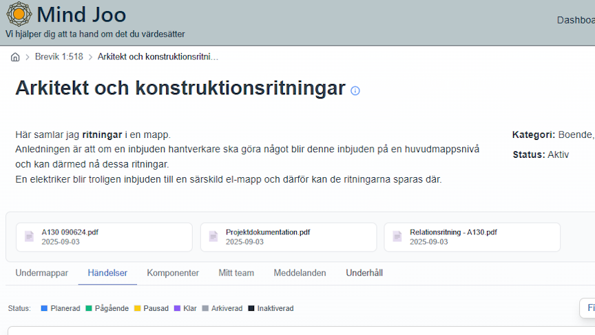 Filhanterare online med tydlig struktur